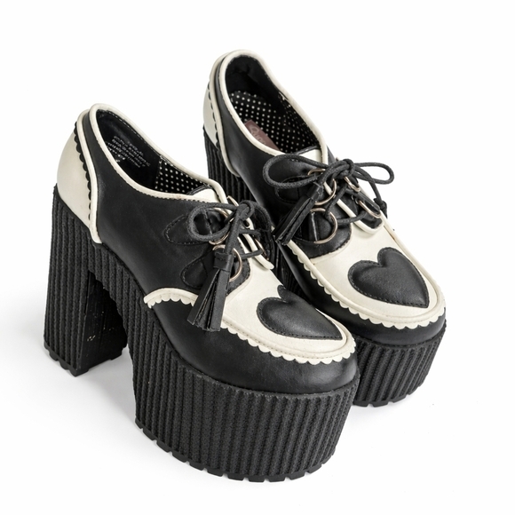 Dolls Kill Shoes - Sugar Baby laly black platform heels kawaii cosplay dolls kill sz 6